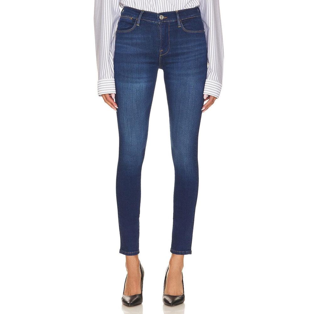 FRAME Le High Skinny Denim Jeans in Kettering High Rise Skinny Stretch Size 24 - Picture 4 of 11
